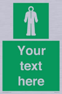 Custom sign safe condition Survival clothing